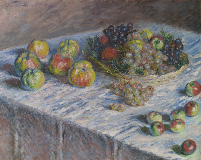 Äpfel und Weintrauben W546 - Claude Monet