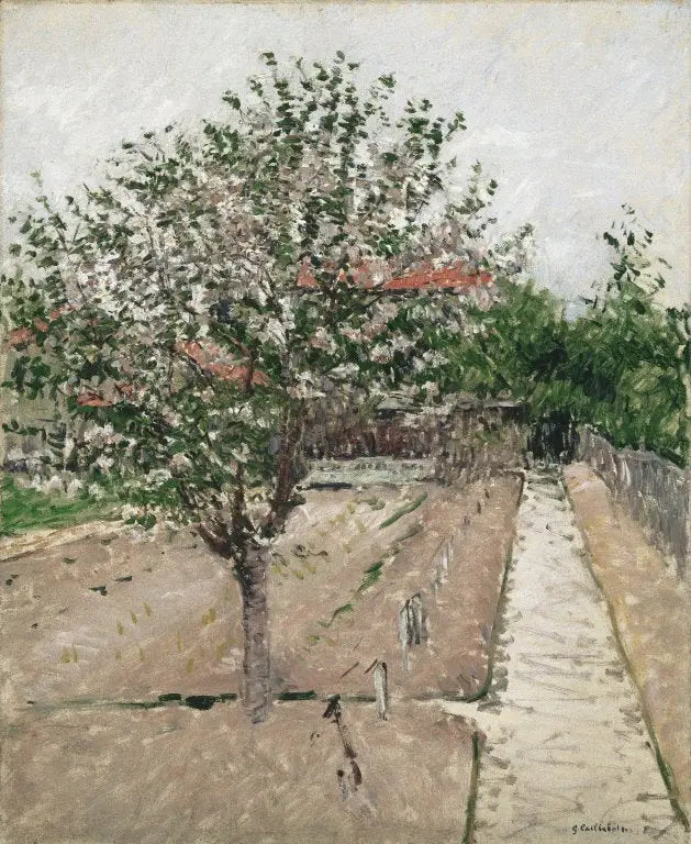 Pommier en fleurs - Gustave Caillebotte image 1 reproduction artisanale de tableau