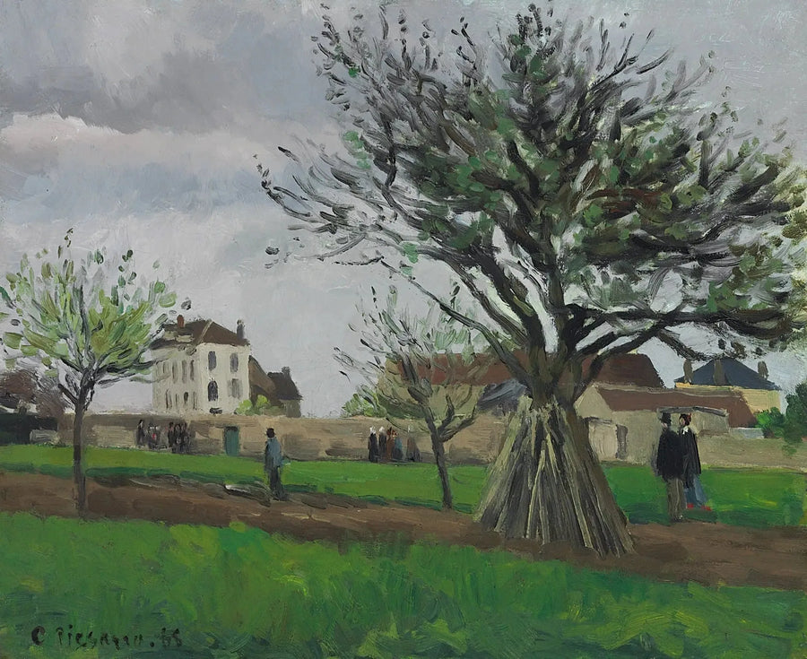 Apfelbäume in Pontoise (Das Haus von Vater Gallien) - Camille Pissarro