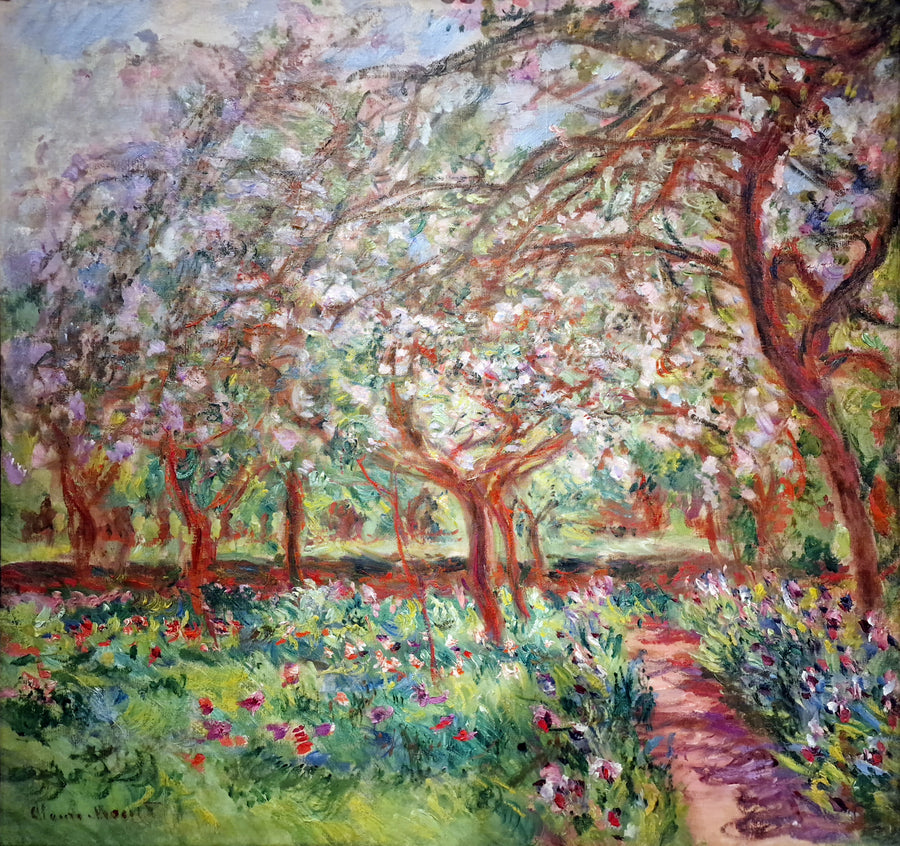 Die blühenden Apfelbäume - Claude Monet
