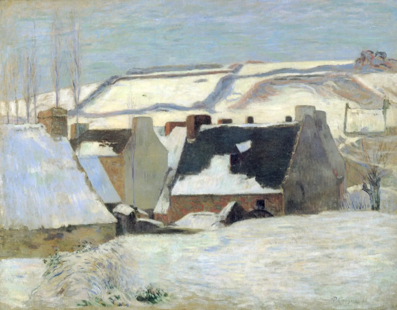 Pont-Aven im Schnee - Paul Gauguin