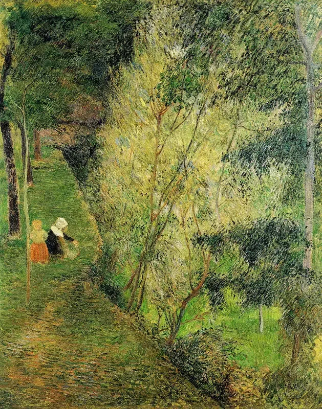 Pont-Aven und Kind im Unterholz - Paul Gauguin
