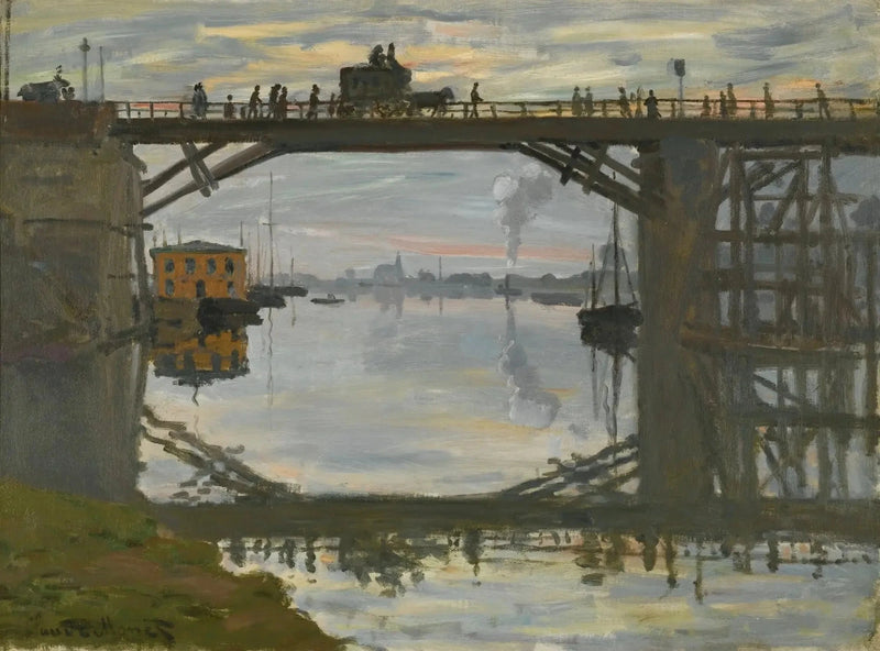 Die Holzbrücke W195 - Claude Monet