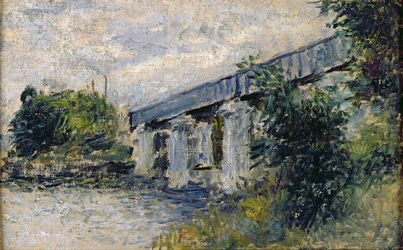 Die Eisenbahnbrücke, Argenteuil W320 - Claude Monet