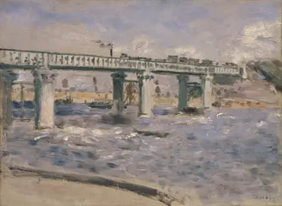 Pont de chemin de fer à Argenteuil - Pierre-Auguste Renoir image 1 reproduction d’œuvre d’art à l’huile