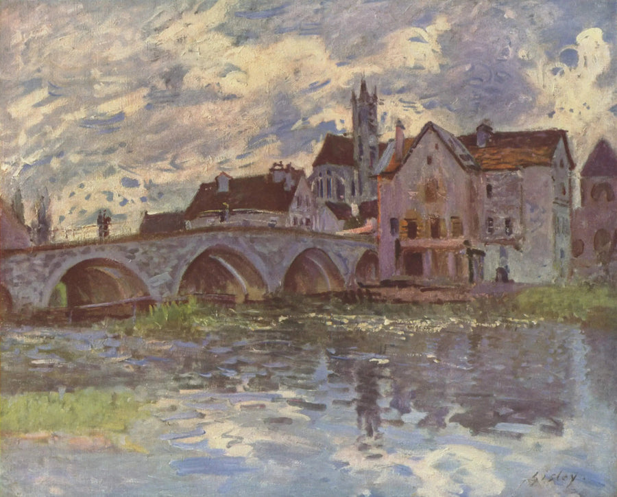 Moret-Brücke, Sturm-Effekt - Alfred Sisley