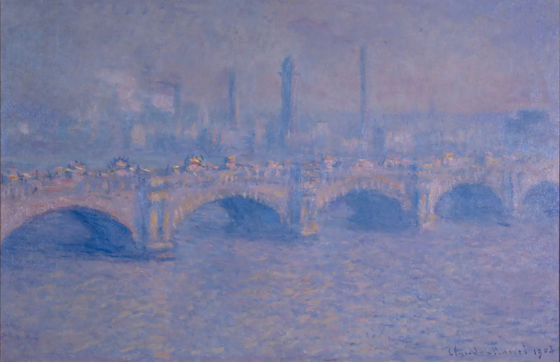 Waterloo-Brücke, Lichteffekt - Claude Monet