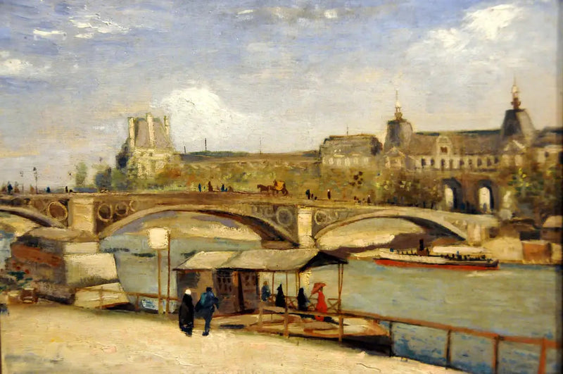 Pont du Carrousel und Louvre - Vincent van Gogh
