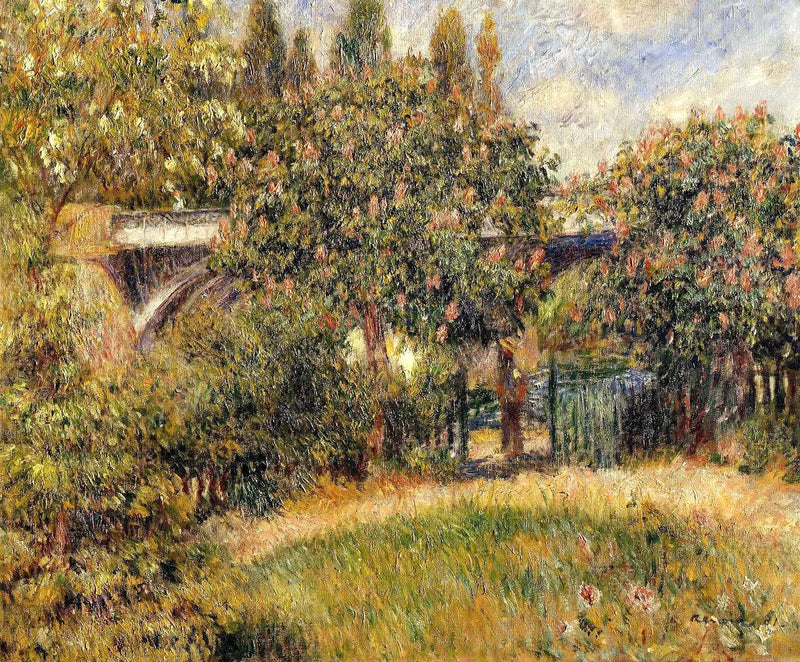 Eisenbahnbrücke in Chatou - Pierre-Auguste Renoir