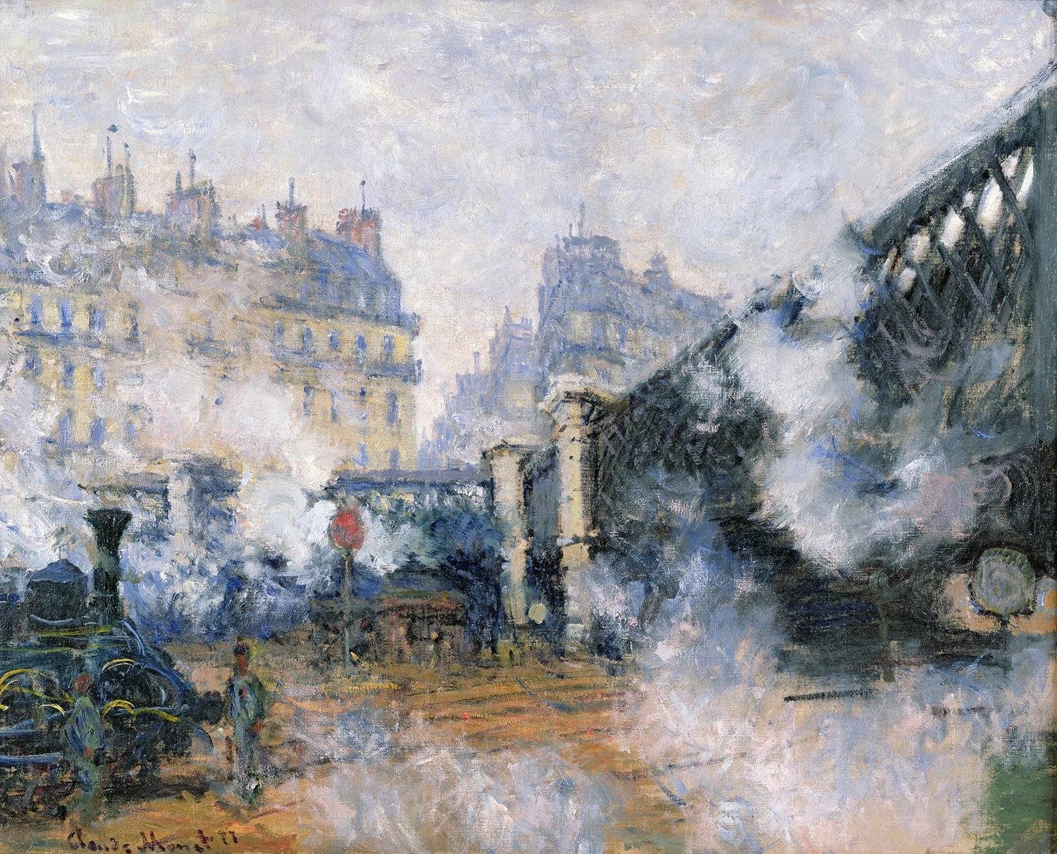 Le Pont de l’Europe, gare Saint-Lazare W442 par Claude Monet, 1877, musée Marmottan Monet