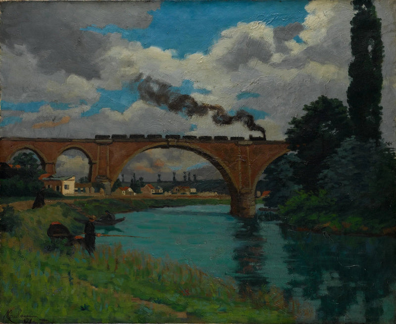 Eisenbahnbrücke über die Marne in Joinville - Armand Guillaumin