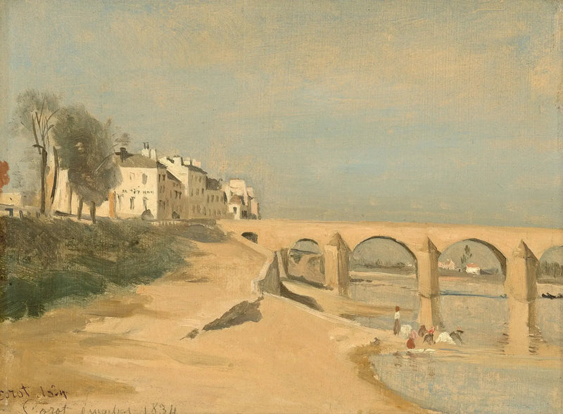 Brücke über die Saône in Mâcon - Jean-Baptiste Camille Corot