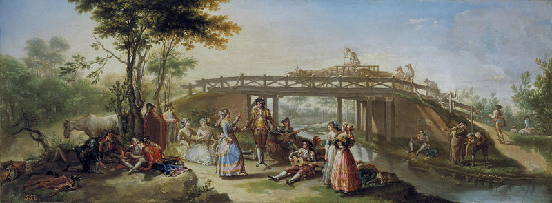 Brücke über den Madrid-Kanal - Francisco Bayeu