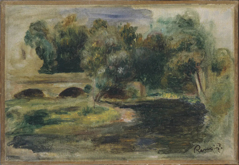 Brücke über einen Fluss - Pierre-Auguste Renoir
