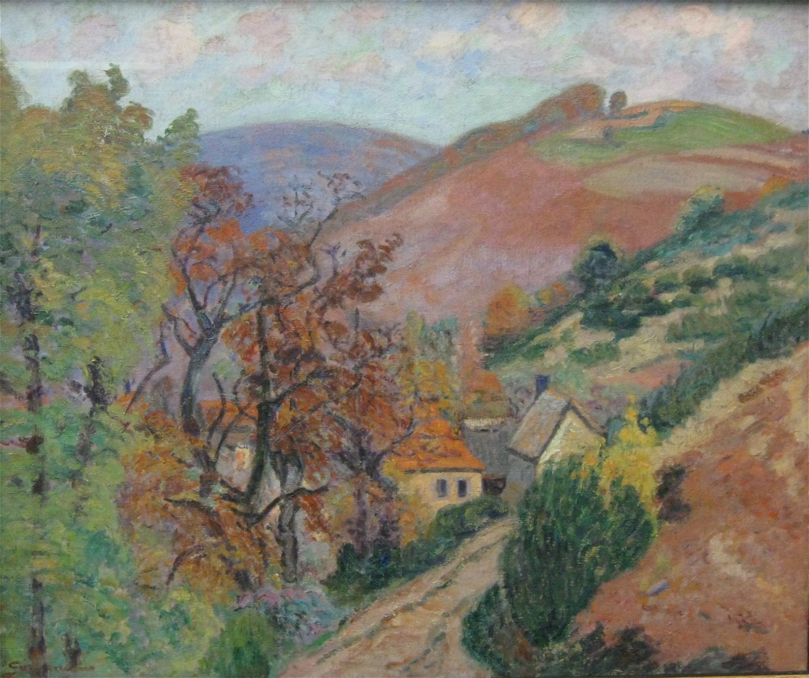 Pontgibaud, le Hameau de Peschadoire" - Armand Guillaumin image 1 copie peinte à la main à l’huile