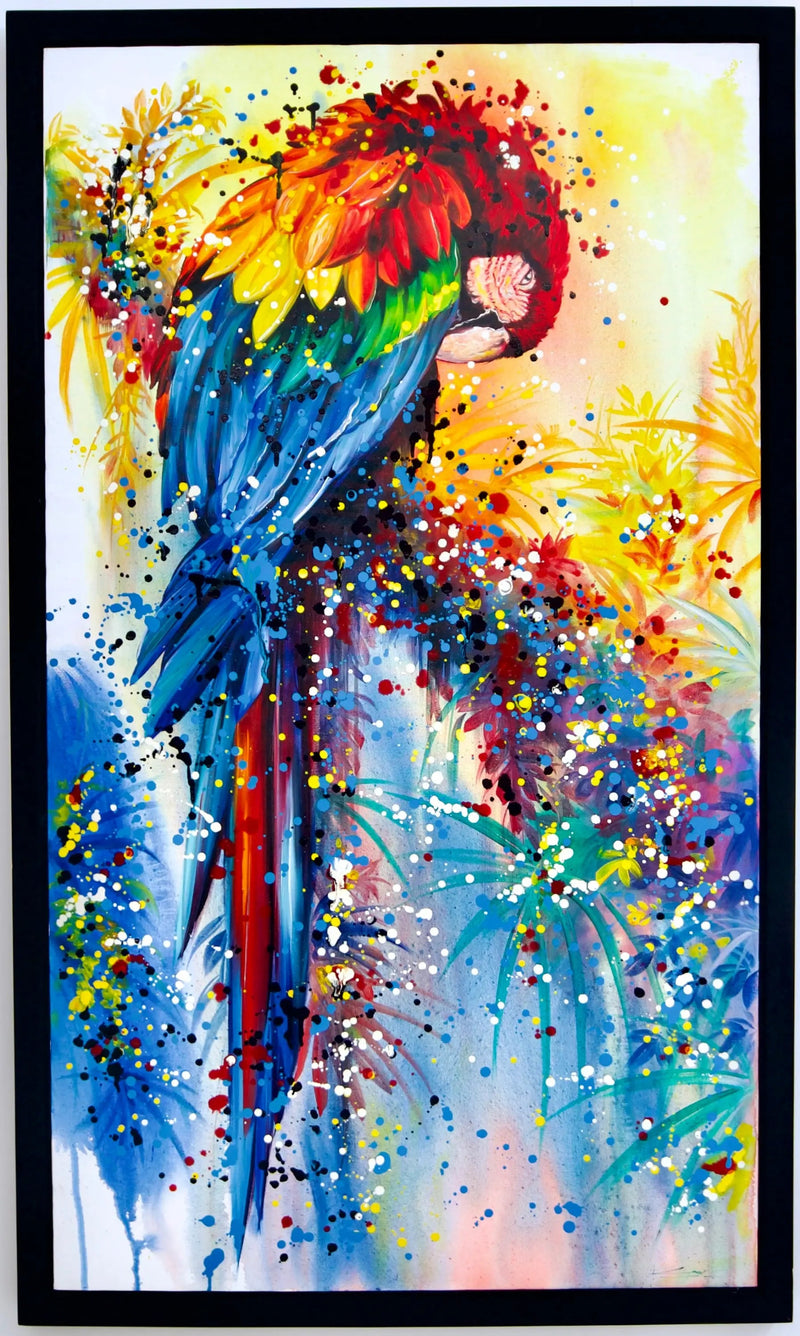 Pop-Art-Papagei  | 80 x 140 cm