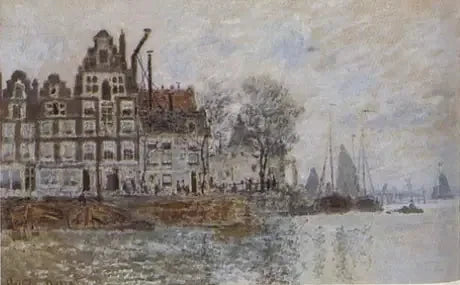Der Hafen von Amsterdam, um 1873 - Claude Monet