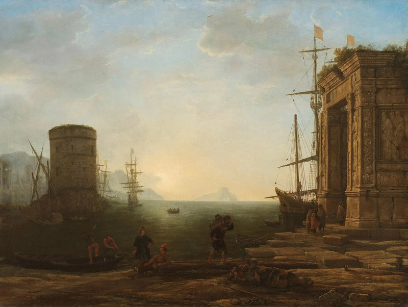 Hafen bei Sonnenaufgang - Claude Lorrain