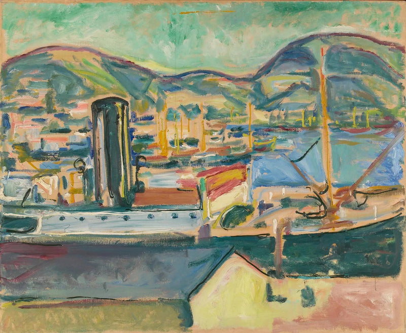 Hafen von Bergen - Edvard Munch