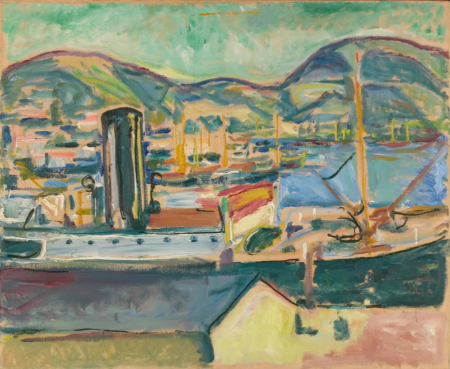 Hafen von Bergen - Edvard Munch