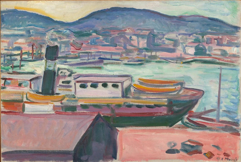 Hafen von Bergen - Edvard Munch