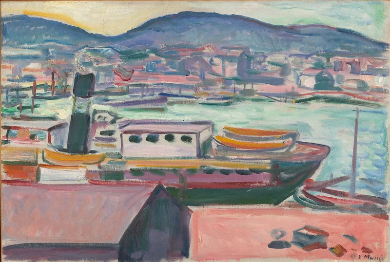 Hafen von Bergen - Edvard Munch
