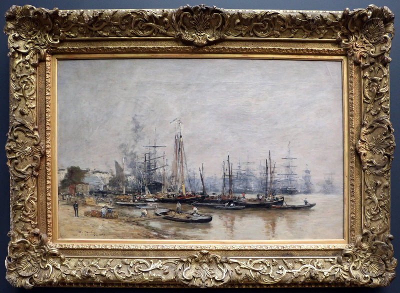 Hafen von Bordeaux - Eugène Boudin