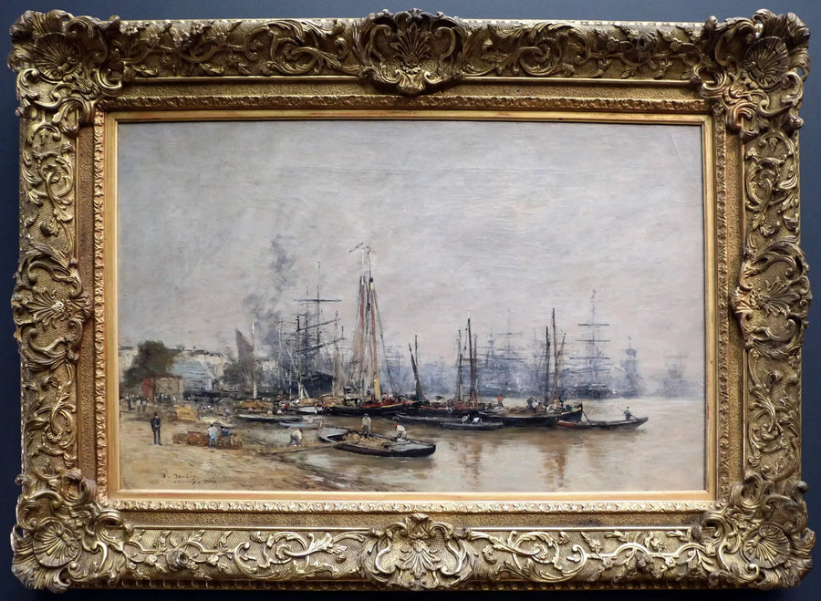 Hafen von Bordeaux - Eugène Boudin