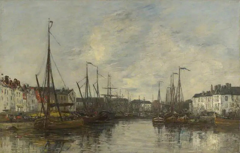 Hafen von Brüssel - Eugène Boudin