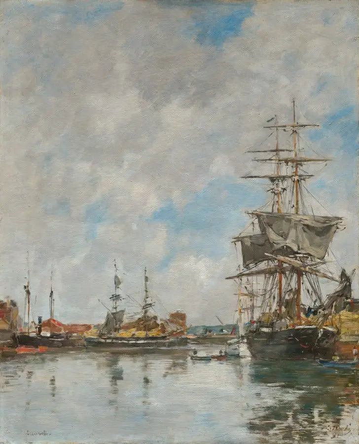Hafen von Deauville - Eugène Boudin