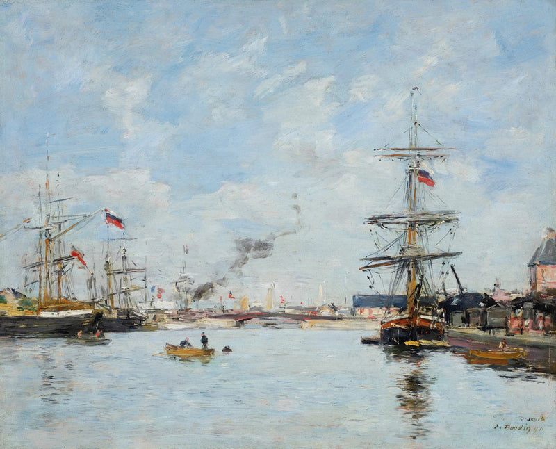 Hafen von Deauville, Hochwasser - Eugène Boudin