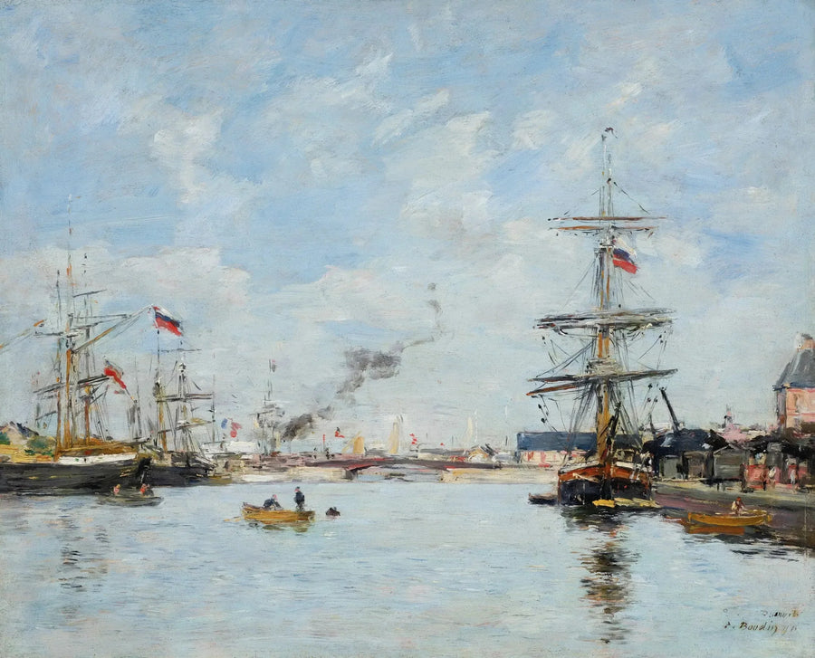 Hafen von Deauville, Hochwasser - Eugène Boudin