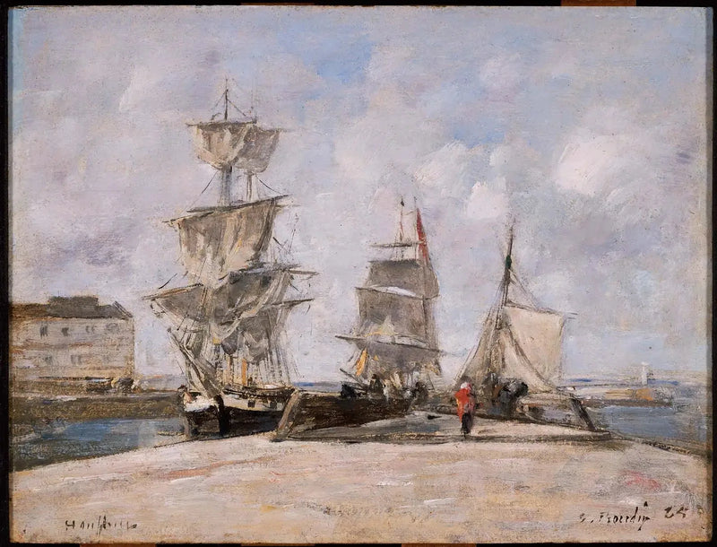 Hafen von Honfleur - Eugène Boudin
