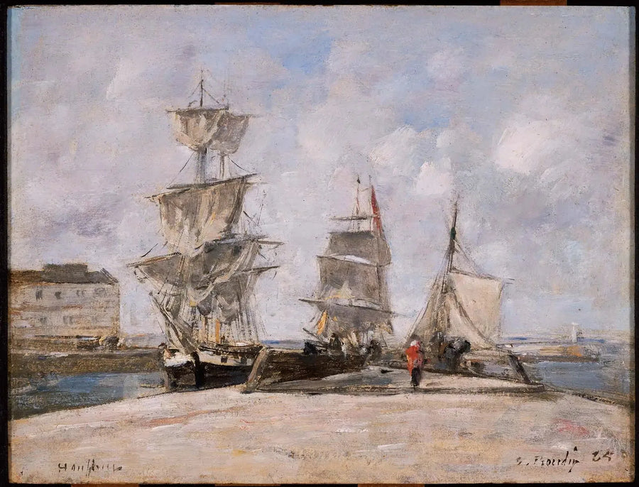 Hafen von Honfleur - Eugène Boudin