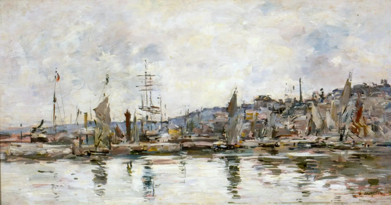 Hafen von Honfleur - Eugène Boudin
