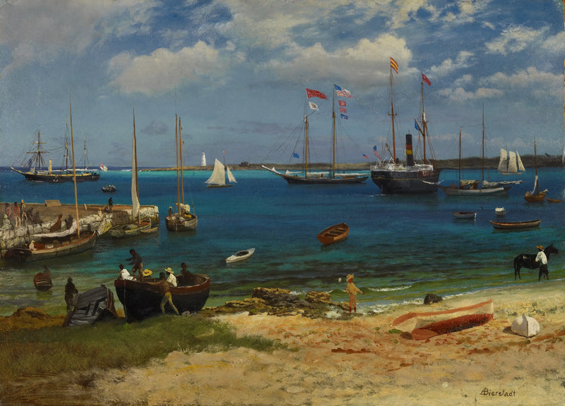 Nassau Hafen - Albert Bierstadt