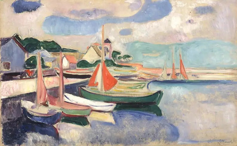 Hafen von Taarbæk - Edvard Munch