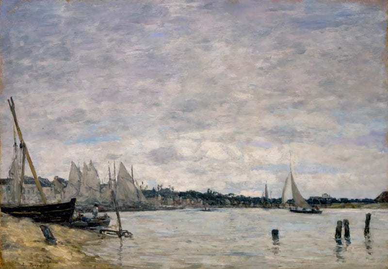 Hafen von Trouville - Eugène Boudin