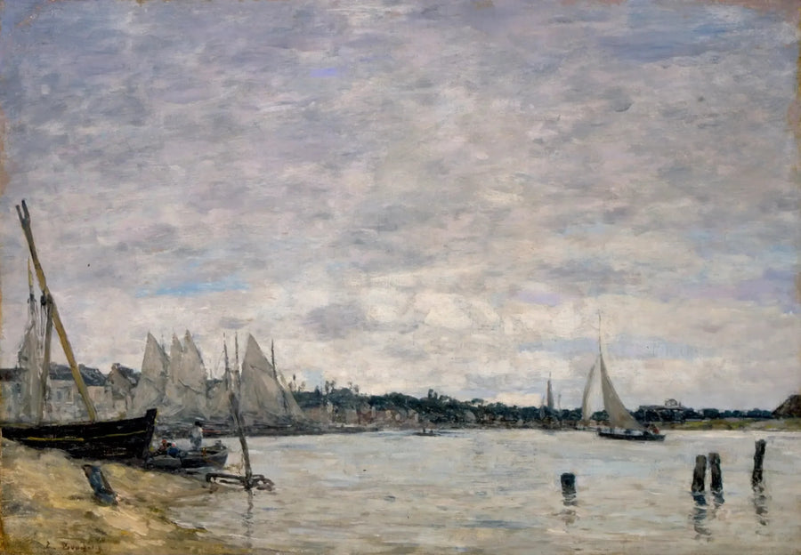 Hafen von Trouville - Eugène Boudin