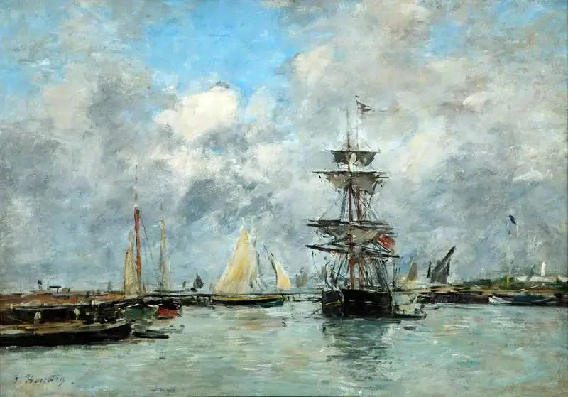 Hafen von Trouville - Eugène Boudin