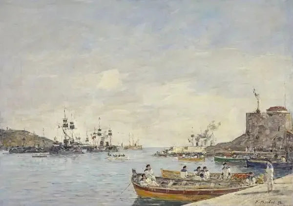 Hafen von Villefranche - Eugène Boudin