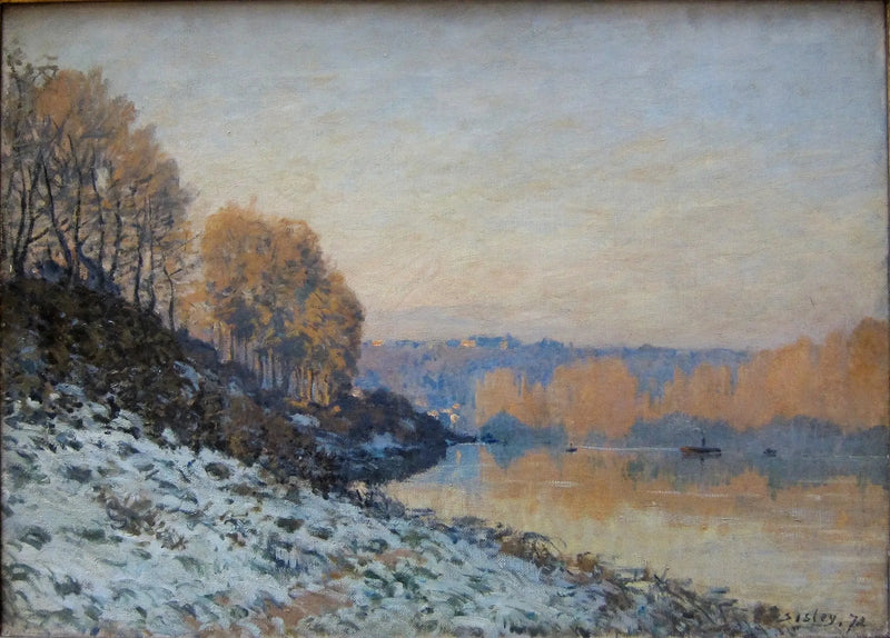 Port-Marly, weiße Gelee - Alfred Sisley