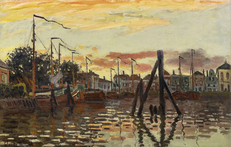 Der Hafen von Zaandam W188 - Claude Monet