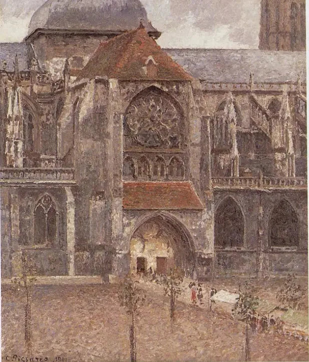 Portal der Kirche Saint-Jacques in Dieppe - Camille Pissarro