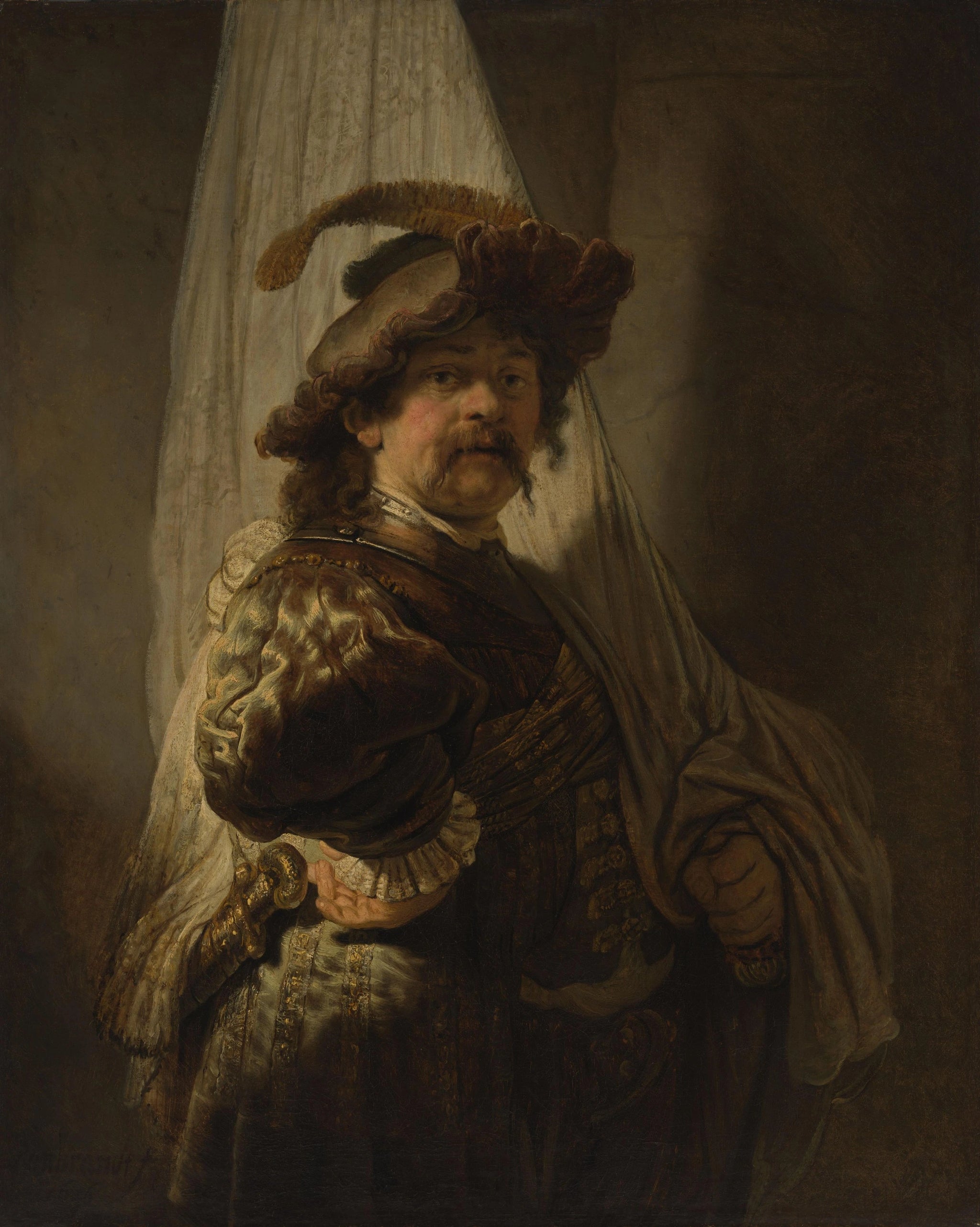 Le Porte-drapeau — Rembrandt, 1636, Rijksmuseum