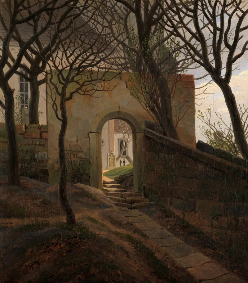 Tor zum Friedhof - Caspar David Friedrich