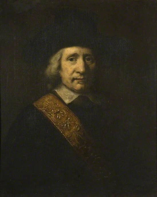 Porträt eines Mannes (Der Standartenführer, Floris Soop, 1604–1657) - Rembrandt