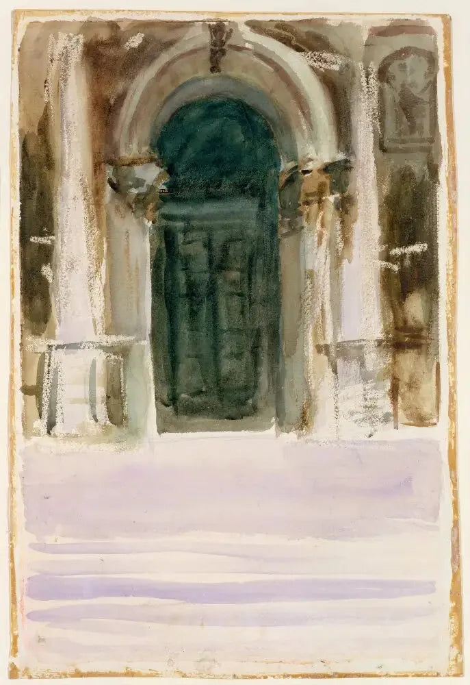 Porte Verte, Santa Maria della Salute - John Singer Sargent image 1 copie de tableau peinte à la main