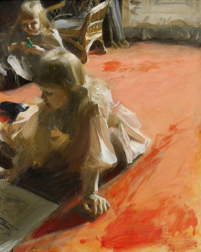 Portrait von Ramón Subercaseaux Vicuña von seinen Töchtern - Anders Zorn
