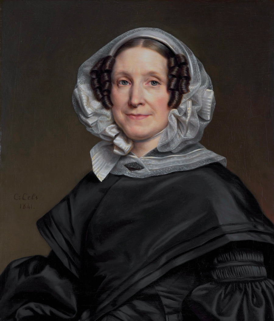 Portrait d'Aryna van der Pot (1786-1850). Épouse de N. J. A. C. Hoffmann - Cornelis Cels